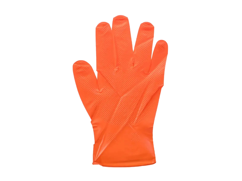 ROOKS Narancssárga nitril erős gumikesztyű XL 50db